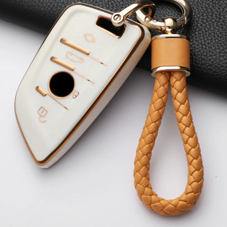 BMW Car Remote Key Case Cover Fob For X1 X3 X4 X5 X6 F15 F16 G30 3 5 7 Series G11 F48 Accessories Keychain