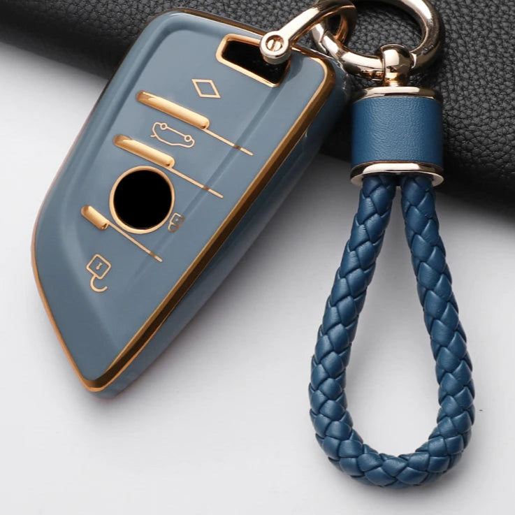 BMW Car Remote Key Case Cover Fob For X1 X3 X4 X5 X6 F15 F16 G30 3 5 7 Series G11 F48 Accessories Keychain