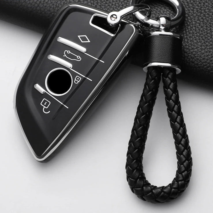 BMW Car Remote Key Case Cover Fob For X1 X3 X4 X5 X6 F15 F16 G30 3 5 7 Series G11 F48 Accessories Keychain