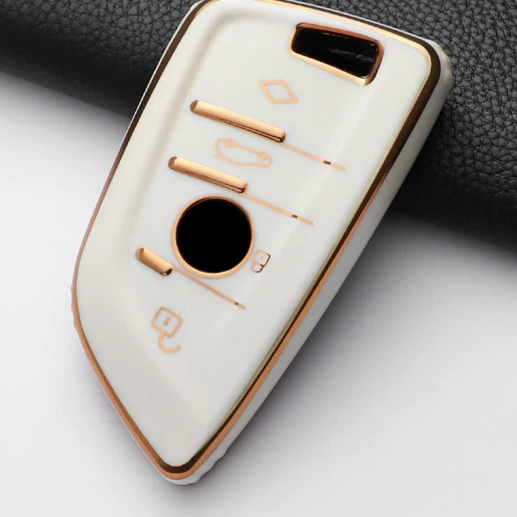 BMW Car Remote Key Case Cover Fob For X1 X3 X4 X5 X6 F15 F16 G30 3 5 7 Series G11 F48 Accessories Keychain