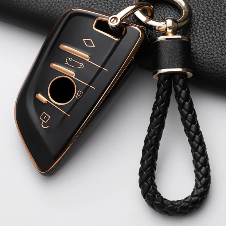 BMW Car Remote Key Case Cover Fob For X1 X3 X4 X5 X6 F15 F16 G30 3 5 7 Series G11 F48 Accessories Keychain