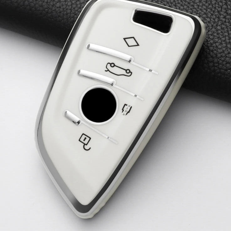 BMW Car Remote Key Case Cover Fob For X1 X3 X4 X5 X6 F15 F16 G30 3 5 7 Series G11 F48 Accessories Keychain