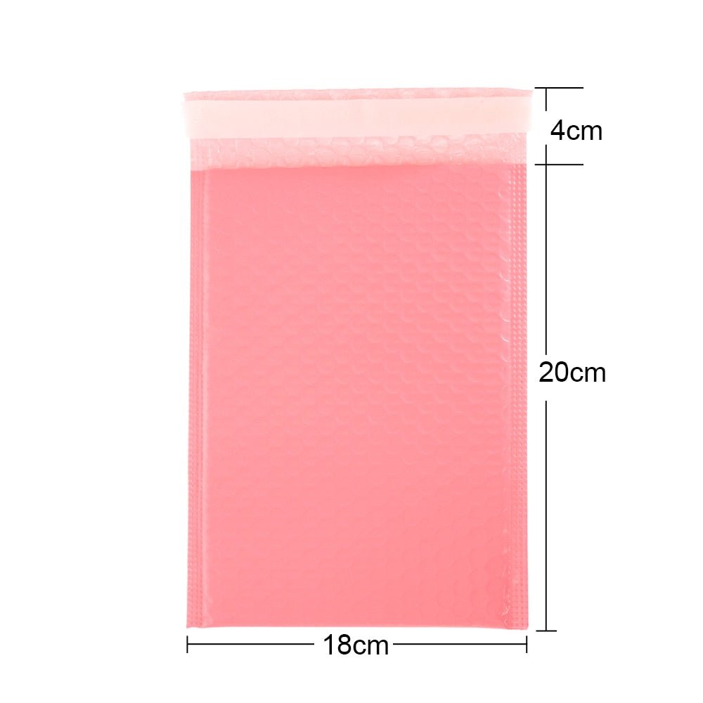 100pcs Bubble Mailers Padded Envelopes Pearl film Gift Present Mail Envelope Bag For Book Magazine Lined Mailer Self Seal Pink - ESSENTIALS365