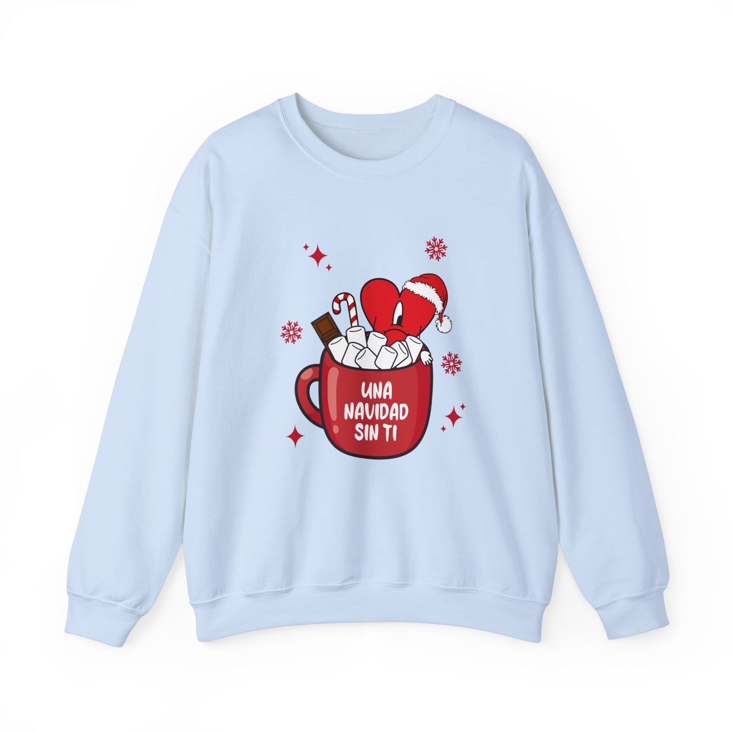 Bad Bunny Christmas Sweatshirt, Retro Vintage Bad Bunny Shirt, Una Navidad Sin Ti Sweatshirt, Pop Music lover Gift,Bad Bunny Xmas Gifts Tees