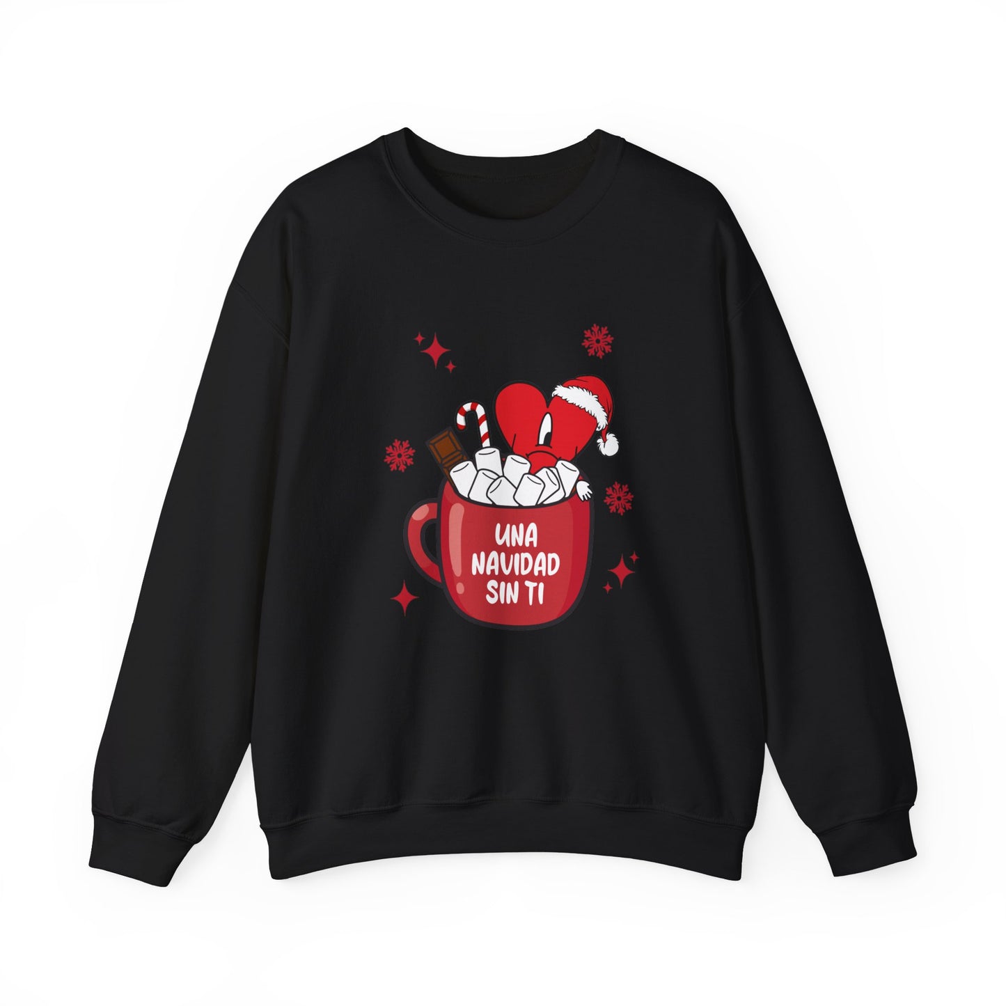 Bad Bunny Christmas Sweatshirt, Retro Vintage Bad Bunny Shirt, Una Navidad Sin Ti Sweatshirt, Pop Music lover Gift,Bad Bunny Xmas Gifts Tees