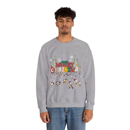 Mickey Merry Christmas Unisex Heavy Blend™ Crewneck Sweatshirt