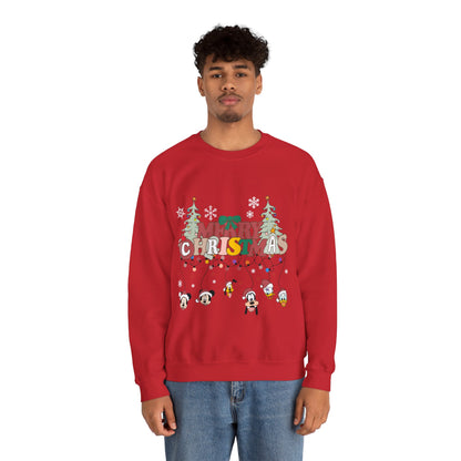 Mickey Merry Christmas Unisex Heavy Blend™ Crewneck Sweatshirt