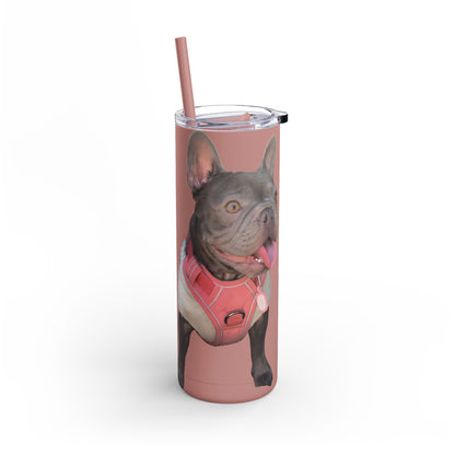 Cute Frenchie Tumbler | Life is Better with a Frenchie | Dog Lover Gift | Travel Mug | Funny Drinkware | Pet Lover Gift | Birthday Gift