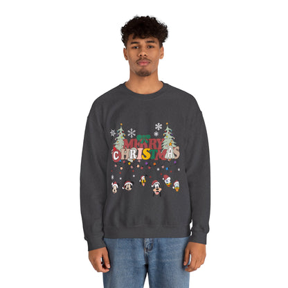 Mickey Merry Christmas Unisex Heavy Blend™ Crewneck Sweatshirt