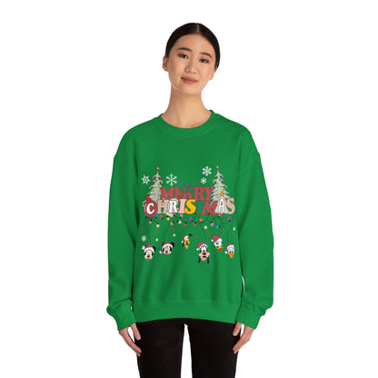 Mickey Merry Christmas Unisex Heavy Blend™ Crewneck Sweatshirt