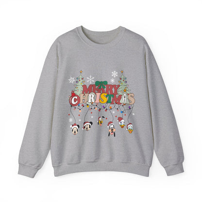 Mickey Merry Christmas Unisex Heavy Blend™ Crewneck Sweatshirt