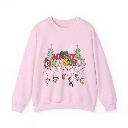 Mickey Merry Christmas Unisex Heavy Blend™ Crewneck Sweatshirt