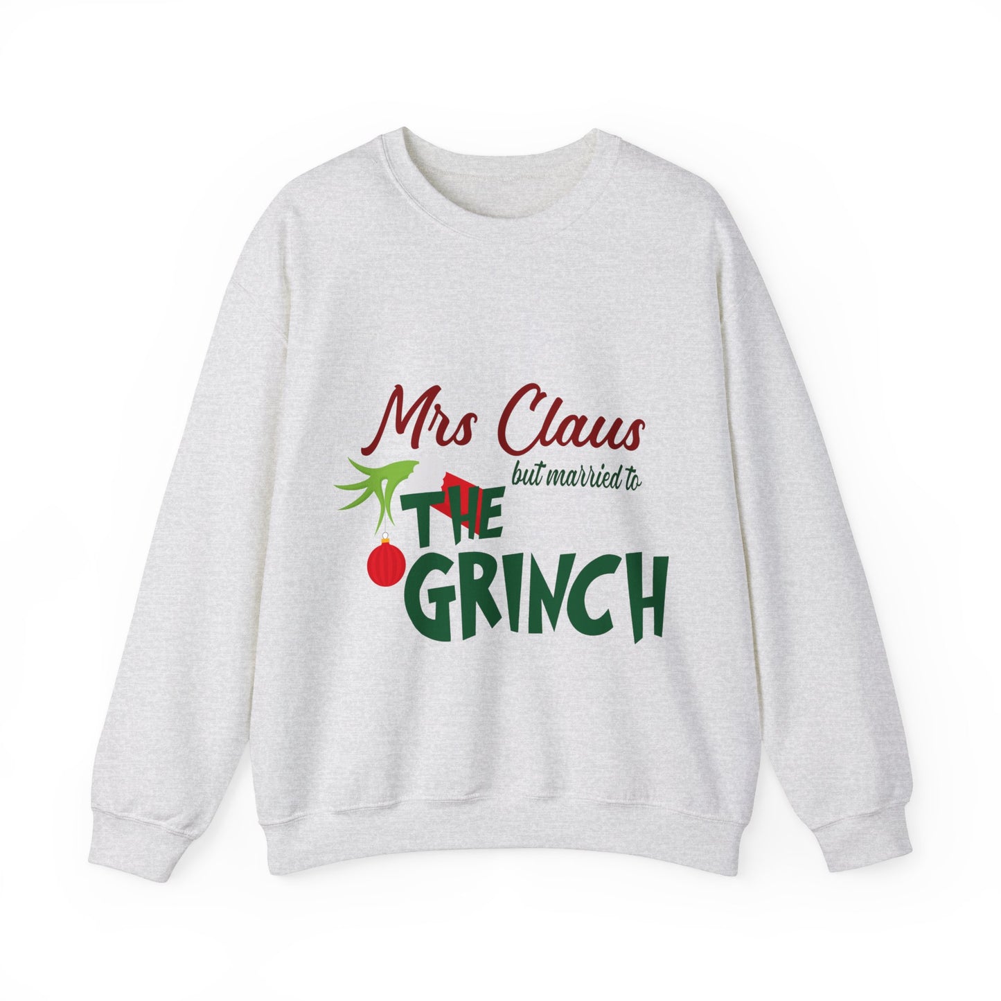 Ms Claus But Married to The Crinch  Unisex Heavy Blend™ Crewneck Sweatshirt