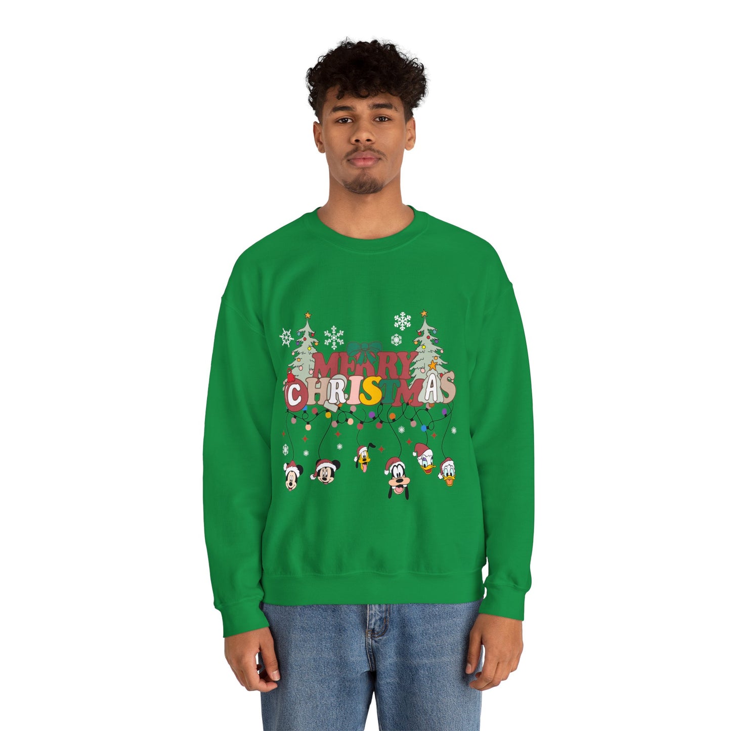 Mickey Merry Christmas Unisex Heavy Blend™ Crewneck Sweatshirt