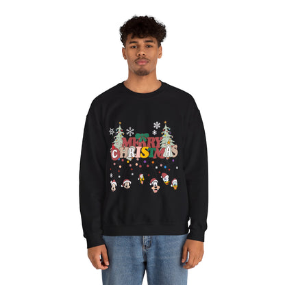 Mickey Merry Christmas Unisex Heavy Blend™ Crewneck Sweatshirt