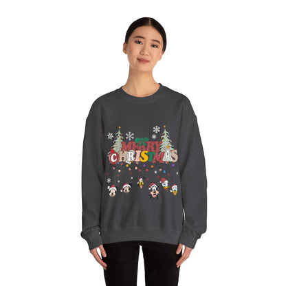 Mickey Merry Christmas Unisex Heavy Blend™ Crewneck Sweatshirt