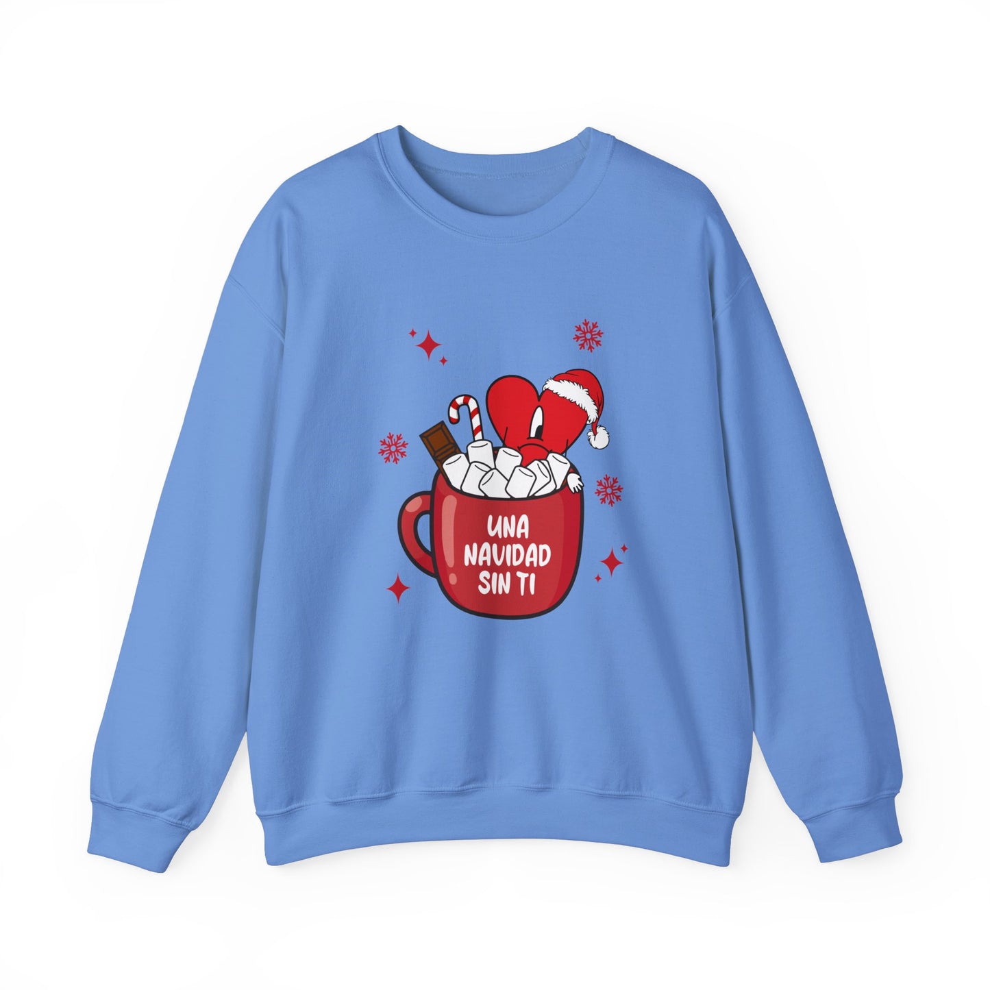 Bad Bunny Christmas Sweatshirt, Retro Vintage Bad Bunny Shirt, Una Navidad Sin Ti Sweatshirt, Pop Music lover Gift,Bad Bunny Xmas Gifts Tees