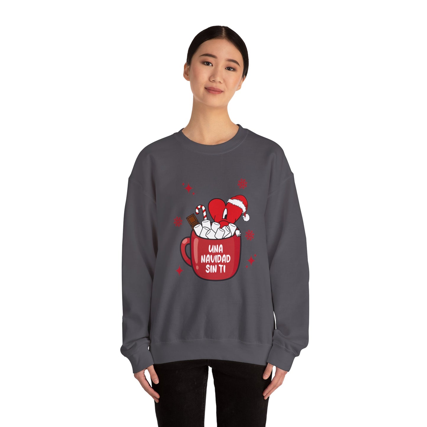 Bad Bunny Christmas Sweatshirt, Retro Vintage Bad Bunny Shirt, Una Navidad Sin Ti Sweatshirt, Pop Music lover Gift,Bad Bunny Xmas Gifts Tees