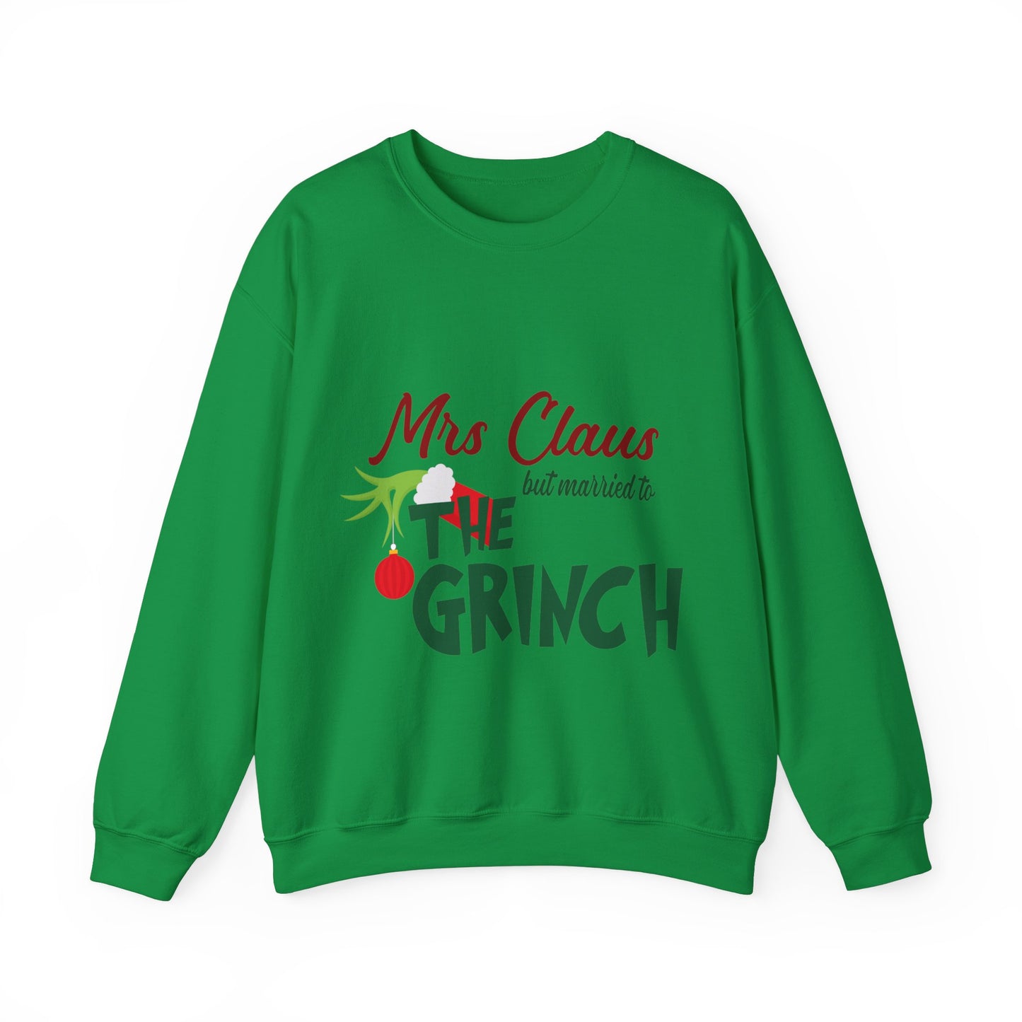 Ms Claus But Married to The Crinch  Unisex Heavy Blend™ Crewneck Sweatshirt