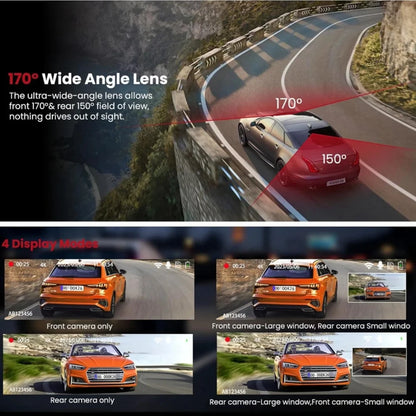 4K Dash Cam with Night Vision & Parking Mode – Front & Rear Car Camera for Ultimate Safety & Security WiFi