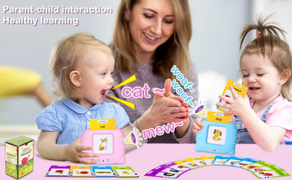 Talking Flash Cards Early Educational Toys  Baby Boys Girls Preschool Learning Reading Machine  Interactive Gift