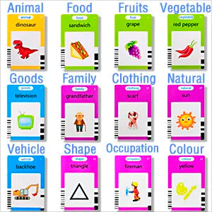 Talking Flash Cards Early Educational Toys  Baby Boys Girls Preschool Learning Reading Machine  Interactive Gift