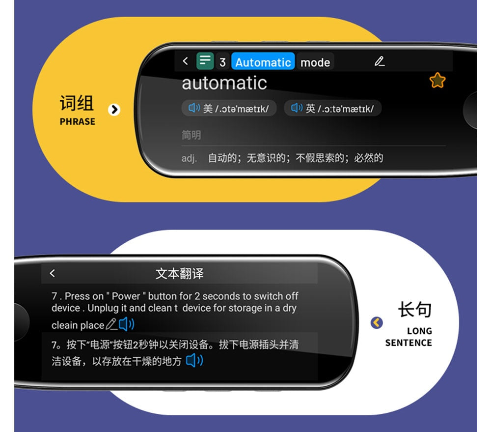 Smart Voice Scan Translator Pen Travel Abroad Dictionary Pen