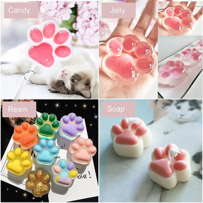 Silicone Paw Cake Bone Chcoolate Moulds Non-Stick Food Grade Candy Jelly Molds