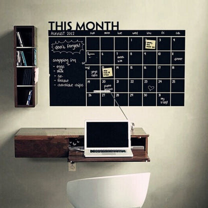 Monthly Chalkboard  Calendar Wall Sticker - ESSENTIALS365