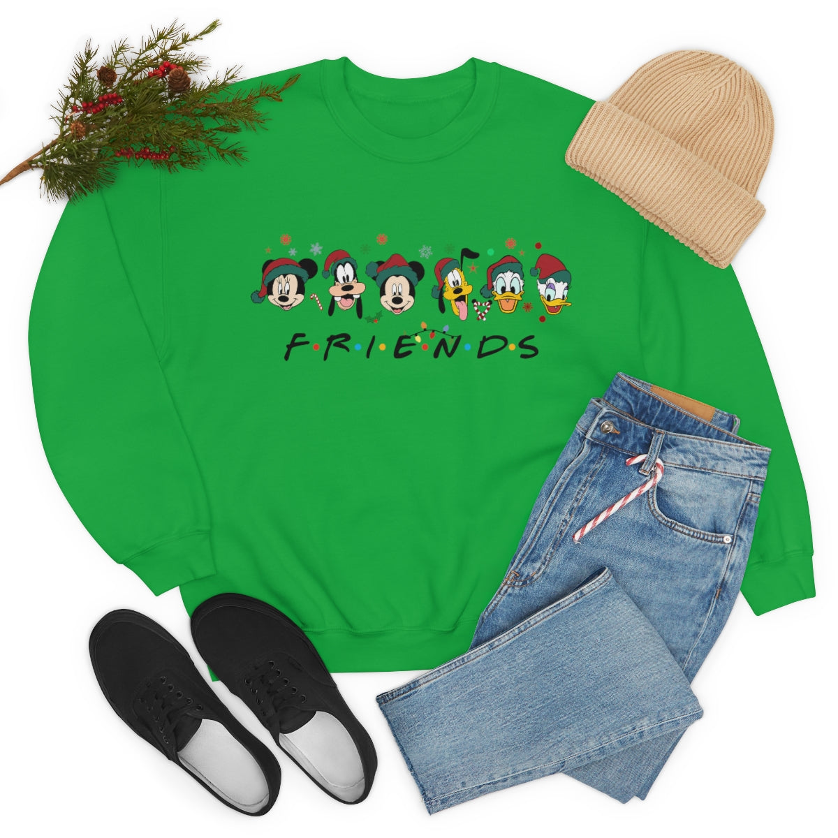 Christmas Friends Sweater Unisex Heavy Blend™ Crewneck Sweatshirt - ESSENTIALS365