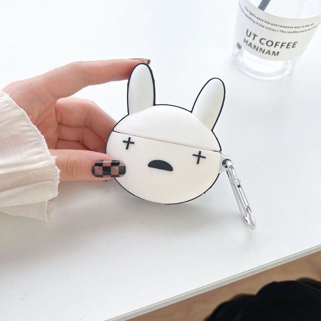 3D Red Bad Bunny Heart Earphone Case - ESSENTIALS365