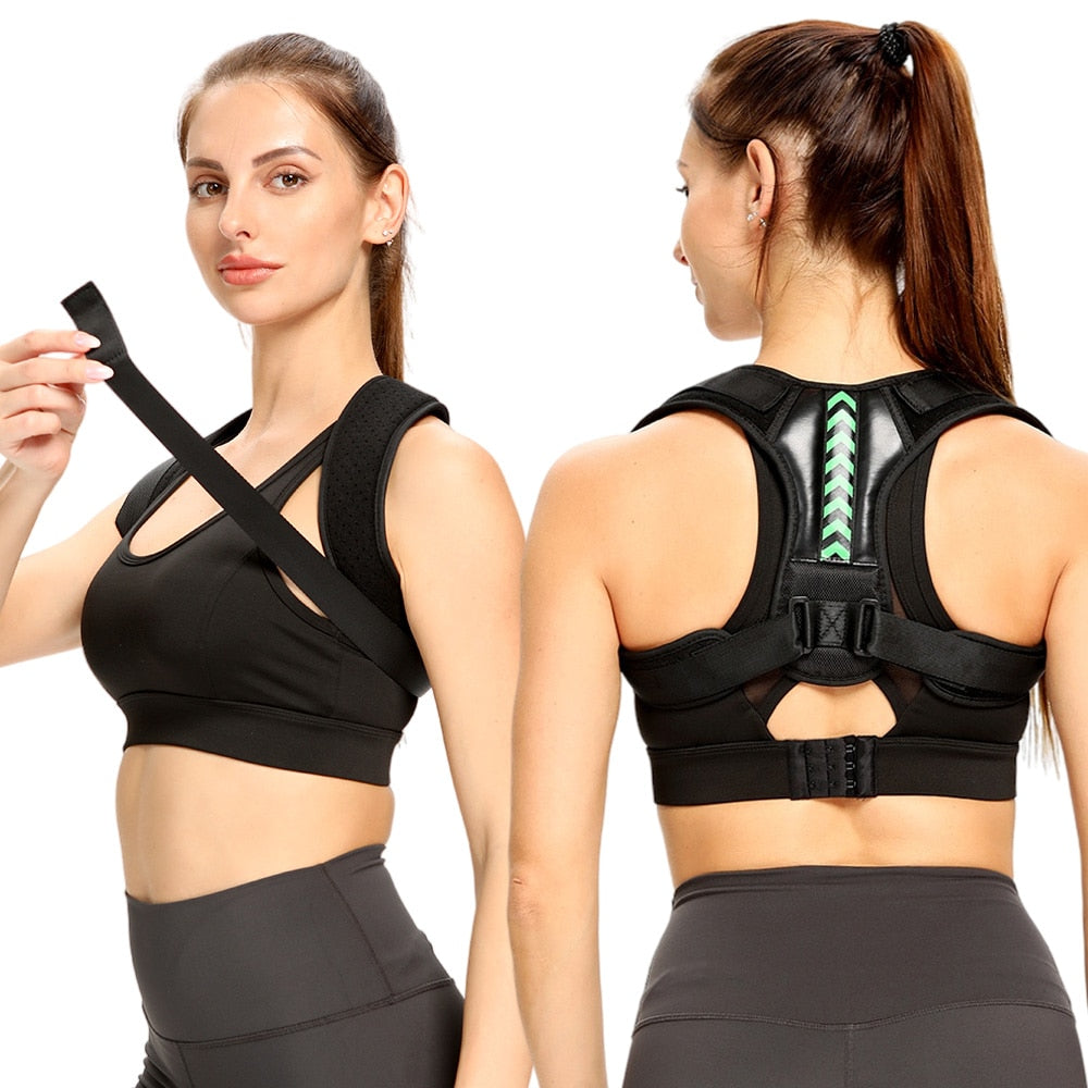 Adjustable Back Shoulder Posture Corrector Belt Clavicle Spine Support Reshape Your Body Home Office Sport Upper Back Neck Brace - ESSENTIALS365