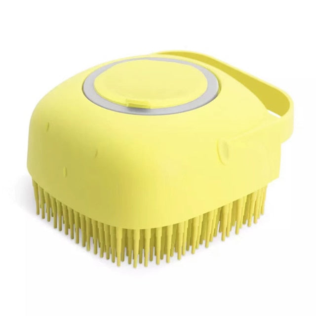 Pet Dog Cat Bath Brush 2-in-1 Pet SPA Massage Comb Soft Silicone Pet Shower Hair Grooming Cmob Dog Cleaning Tool Pet Supplies - ESSENTIALS365