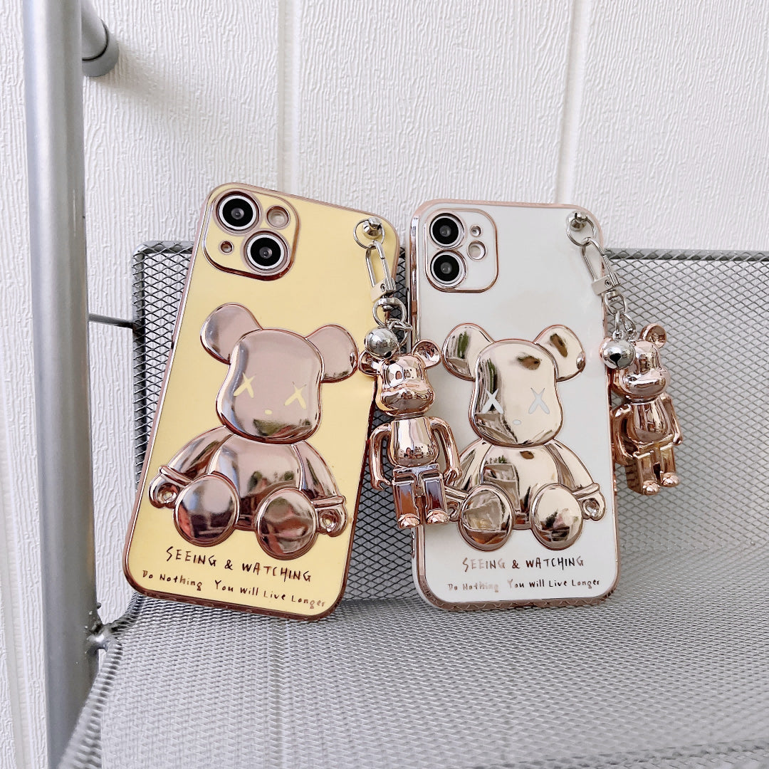 3D Bear Chain Phone Case for iPhones - ESSENTIALS365