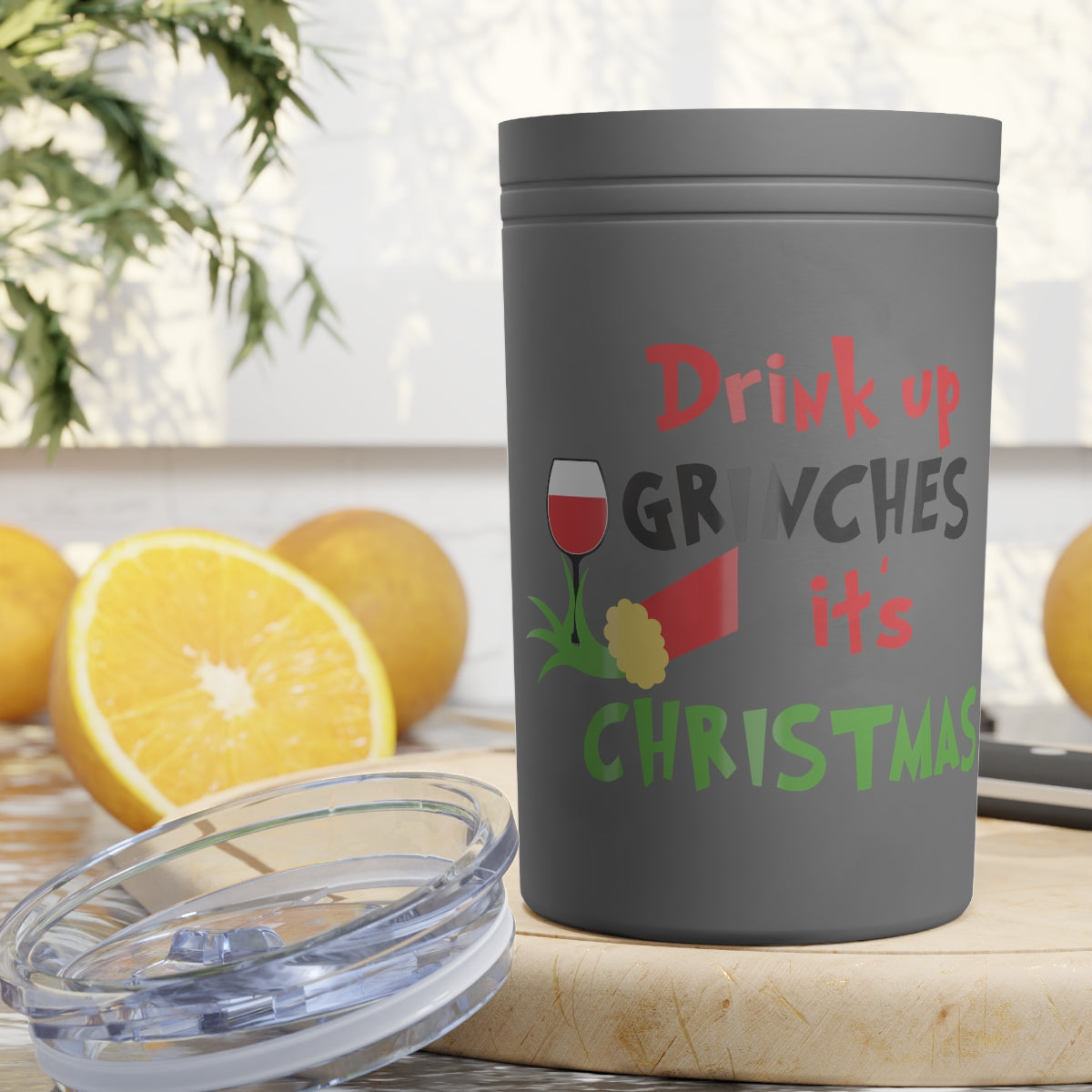 Drink Up Grinches It's Christmas Vacuum Insulated Tumbler, 11oz - ESSENTIALS365