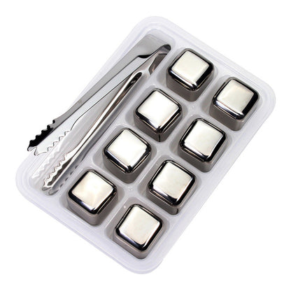 Chilling Stainless Ice Cubes - ESSENTIALS365