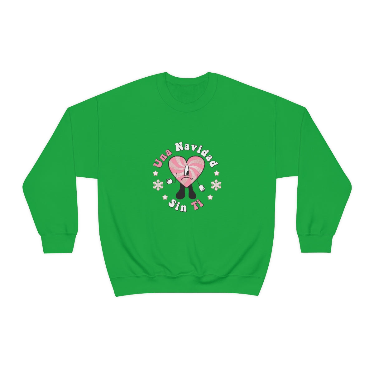 Bad Bunny Christmas Sweatshirt, Retro Vintage Bad Bunny Shirt, Una Navidad Sin Ti Sweatshirt, Pop Music lover Gift,Bad Bunny Xmas Gifts Tees - ESSENTIALS365