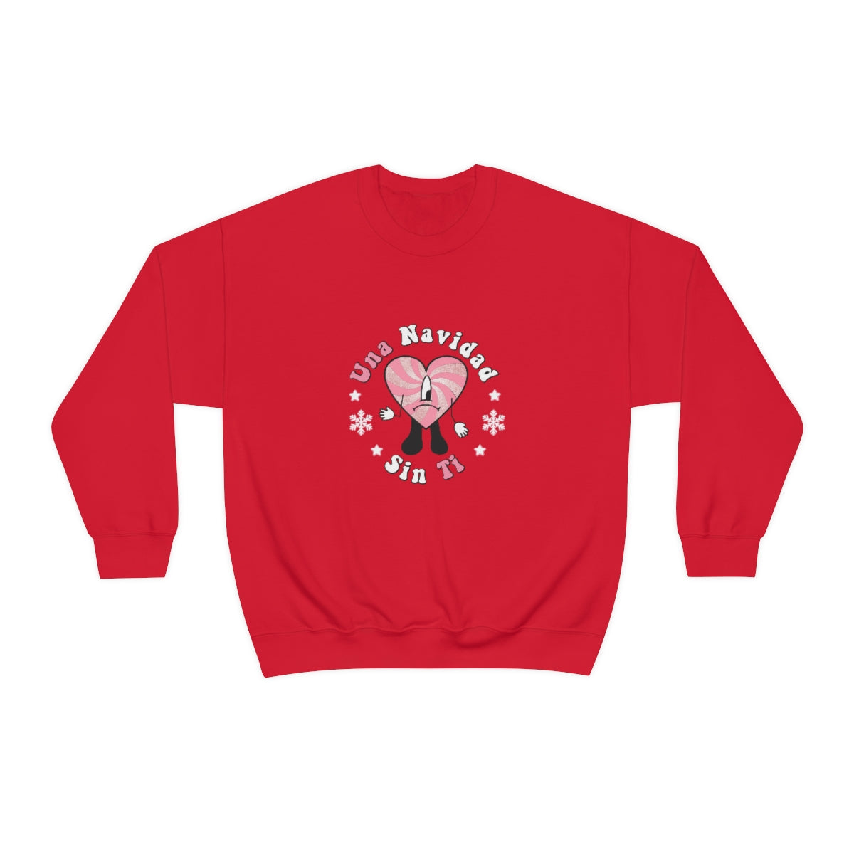 Bad Bunny Christmas Sweatshirt, Retro Vintage Bad Bunny Shirt, Una Navidad Sin Ti Sweatshirt, Pop Music lover Gift,Bad Bunny Xmas Gifts Tees - ESSENTIALS365