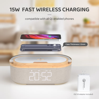 Wireless Charging Pad Alarm Clock - ESSENTIALS365