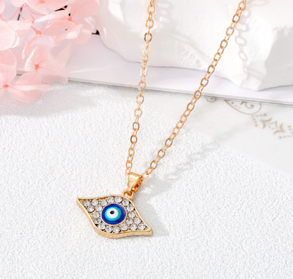 Crystal Turkish Evil Eye Necklace - ESSENTIALS365