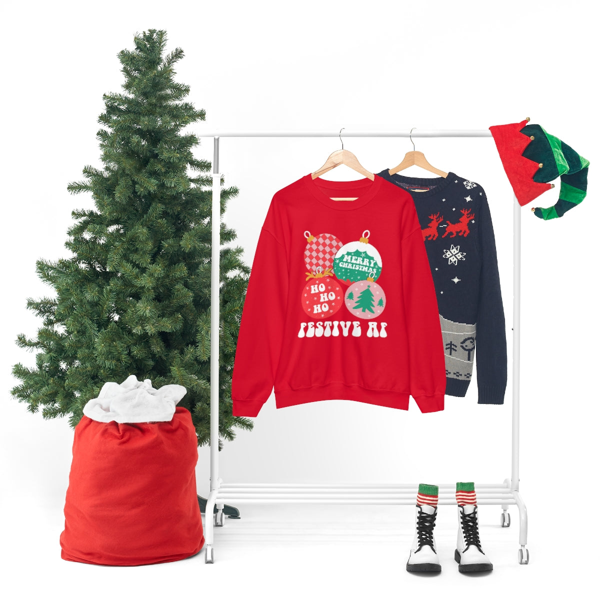 Christmas Sweatshirt, Christmas Sweater, Christmas Crewneck, Christmas Tree Sweatshirt, Holiday Sweaters, Winter SweatshirtUnisex Heavy Blend™ Crewneck Sweatshirt - ESSENTIALS365