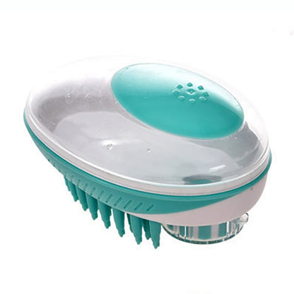 Pet Dog Cat Bath Brush 2-in-1 Pet SPA Massage Comb Soft Silicone Pet Shower Hair Grooming Cmob Dog Cleaning Tool Pet Supplies - ESSENTIALS365