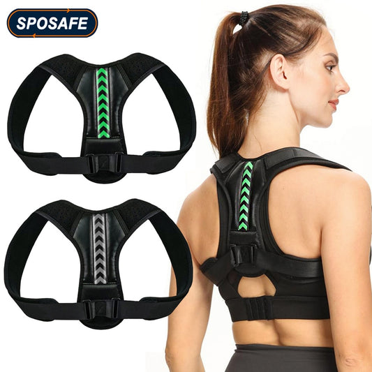 Adjustable Back Shoulder Posture Corrector Belt Clavicle Spine Support Reshape Your Body Home Office Sport Upper Back Neck Brace - ESSENTIALS365