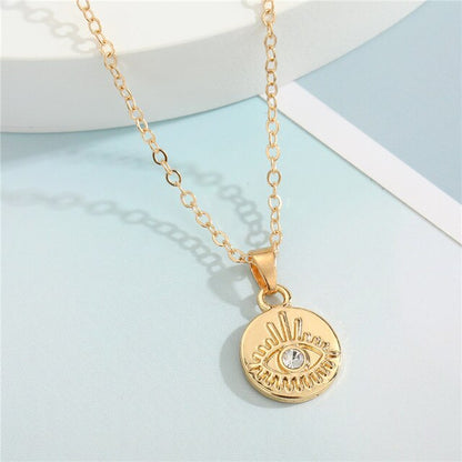 Crystal Turkish Evil Eye Necklace - ESSENTIALS365