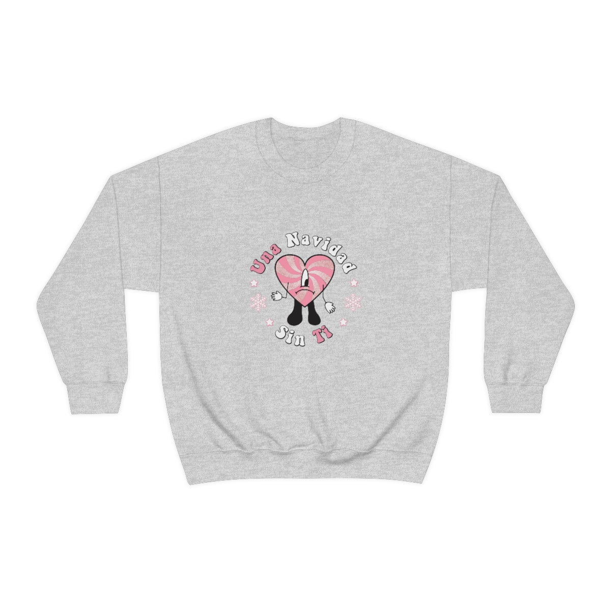 Bad Bunny Christmas Sweatshirt, Retro Vintage Bad Bunny Shirt, Una Navidad Sin Ti Sweatshirt, Pop Music lover Gift,Bad Bunny Xmas Gifts Tees - ESSENTIALS365