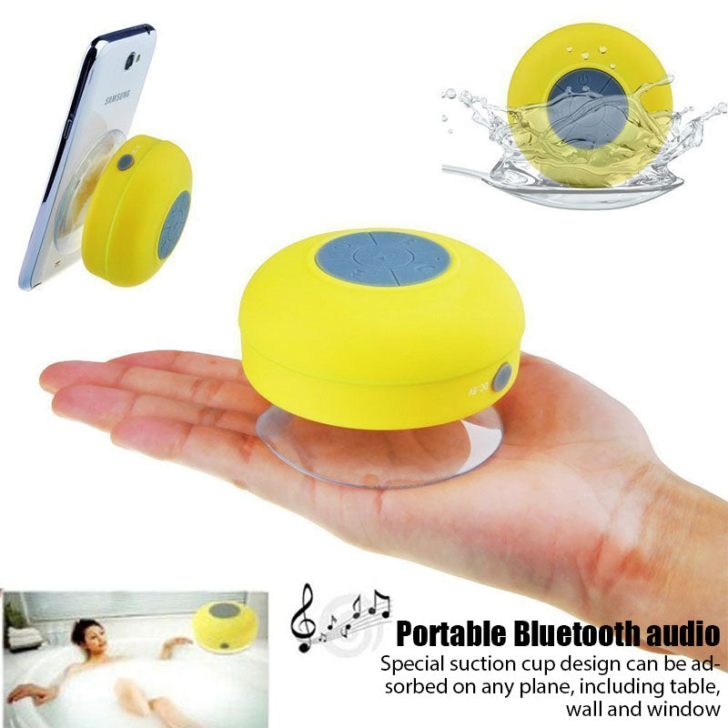 Mini Bluetooth Speaker Portable Waterproof Wireless Handsfree Speakers for Showers Bathroom Sucker Bluetooth Speaker Sound Box - ESSENTIALS365