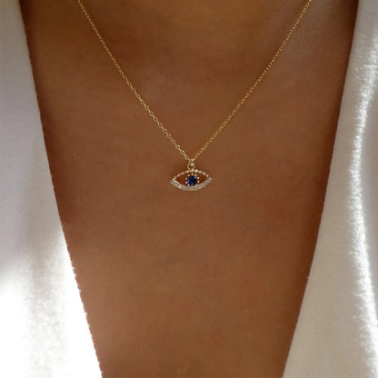 Turkish Blue Evil Eye Necklace - ESSENTIALS365