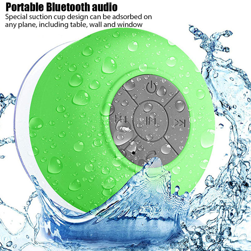 Mini Bluetooth Speaker Portable Waterproof Wireless Handsfree Speakers for Showers Bathroom Sucker Bluetooth Speaker Sound Box - ESSENTIALS365