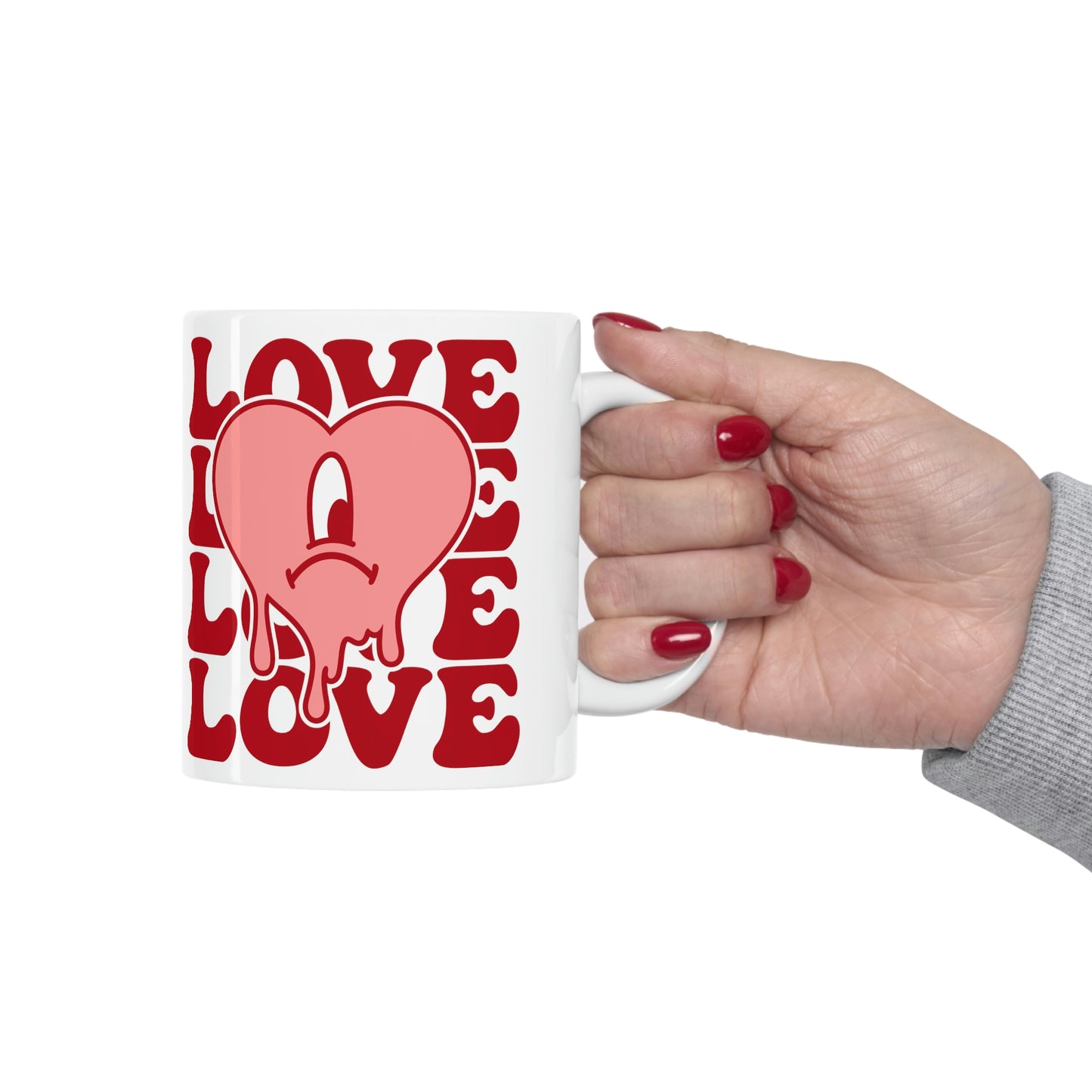 Bad Bunny Valentine LOVE Ceramic Mug 11oz - ESSENTIALS365