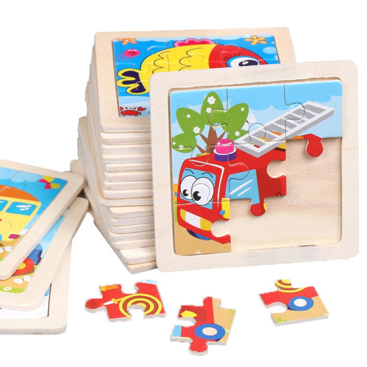 Small Size Kids Toys Wooden 3D Puzzle - ESSENTIALS365